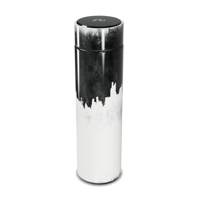 Garrafa Térmica Touch - Preto e Branco Digital