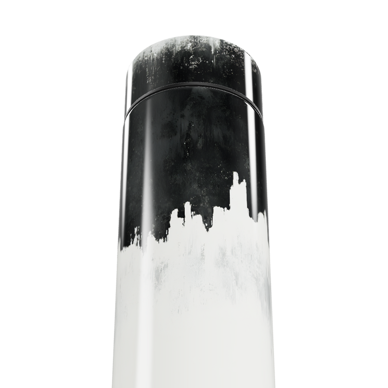 Garrafa Térmica Touch - Preto e Branco Digital