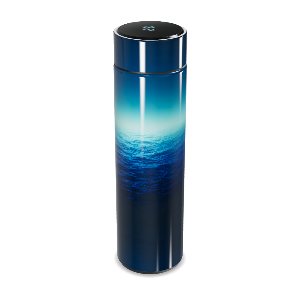 Garrafa Térmica Touch - Azul Gradiente Digital