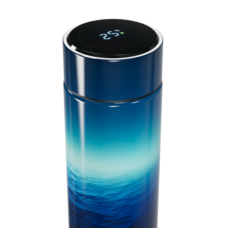 Garrafa Térmica Touch - Azul Gradiente Digital
