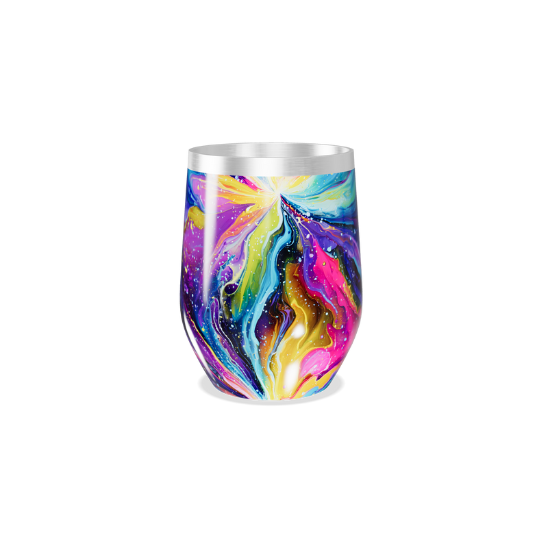 Copo Térmico Slim - Estampa Galáxia Colorida