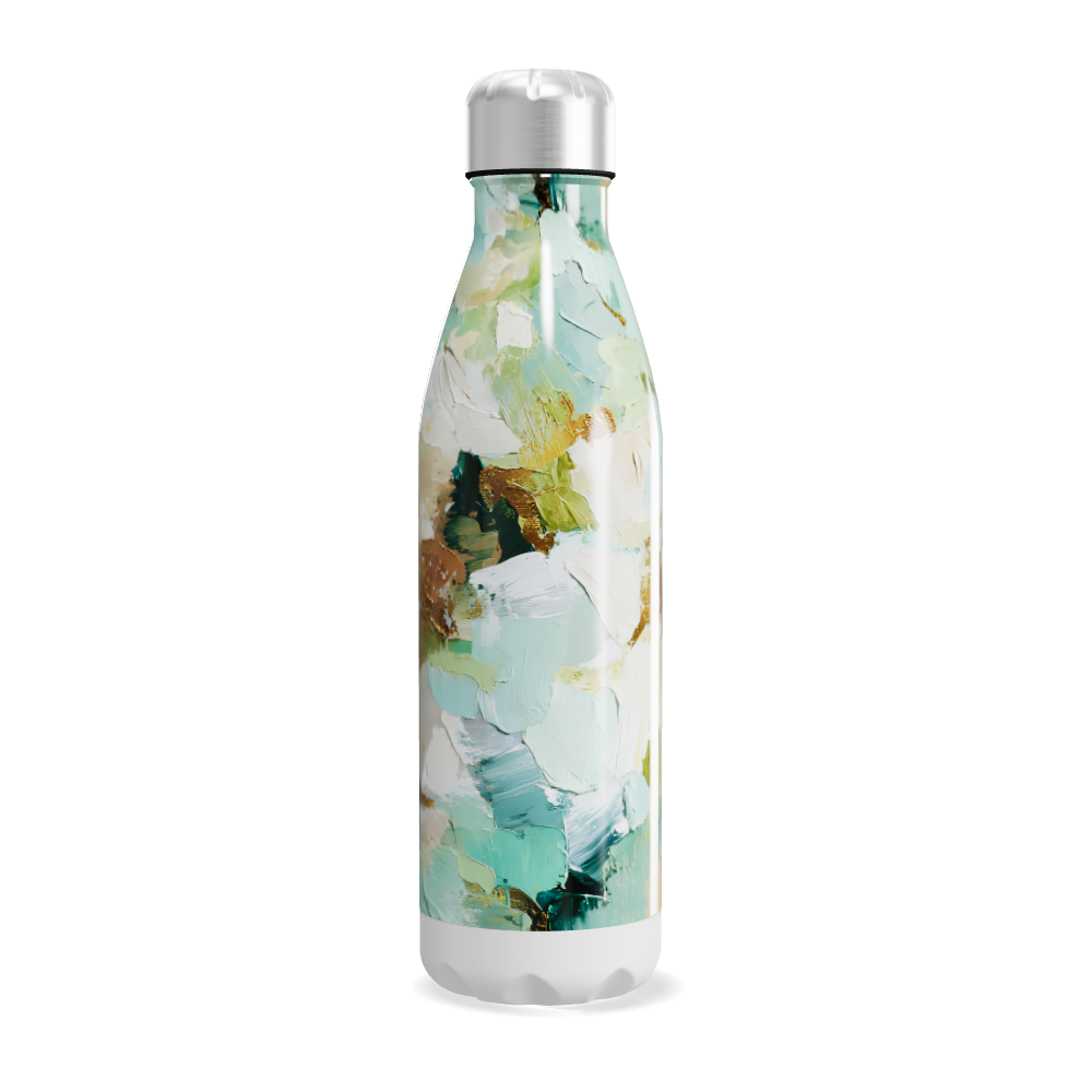 Garrafa Inox - Estampa Abstrata Colorida