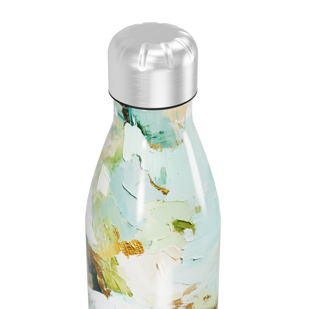 Garrafa Inox - Estampa Abstrata Colorida