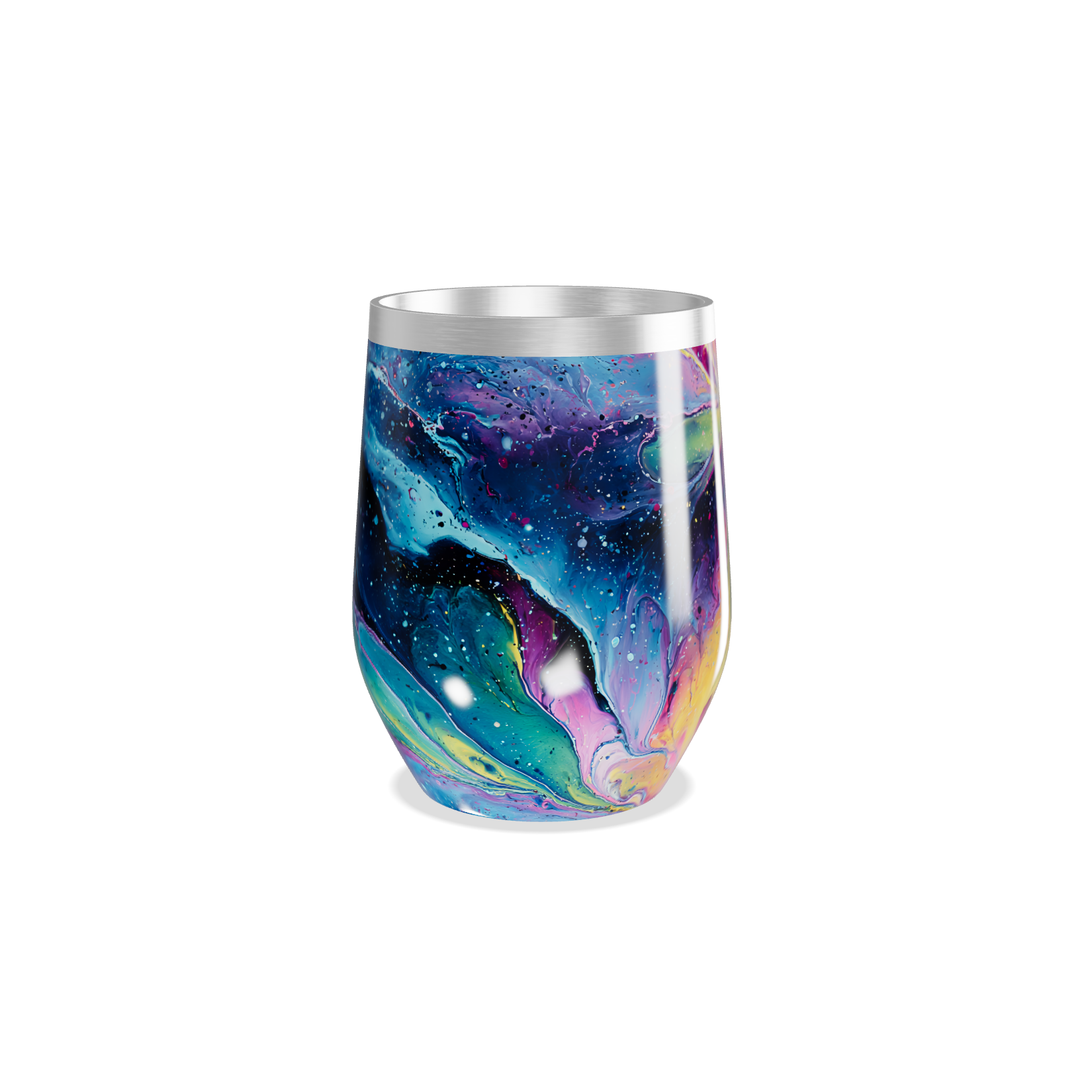 Copo Térmico Slim - Estampa Galáxia Colorida