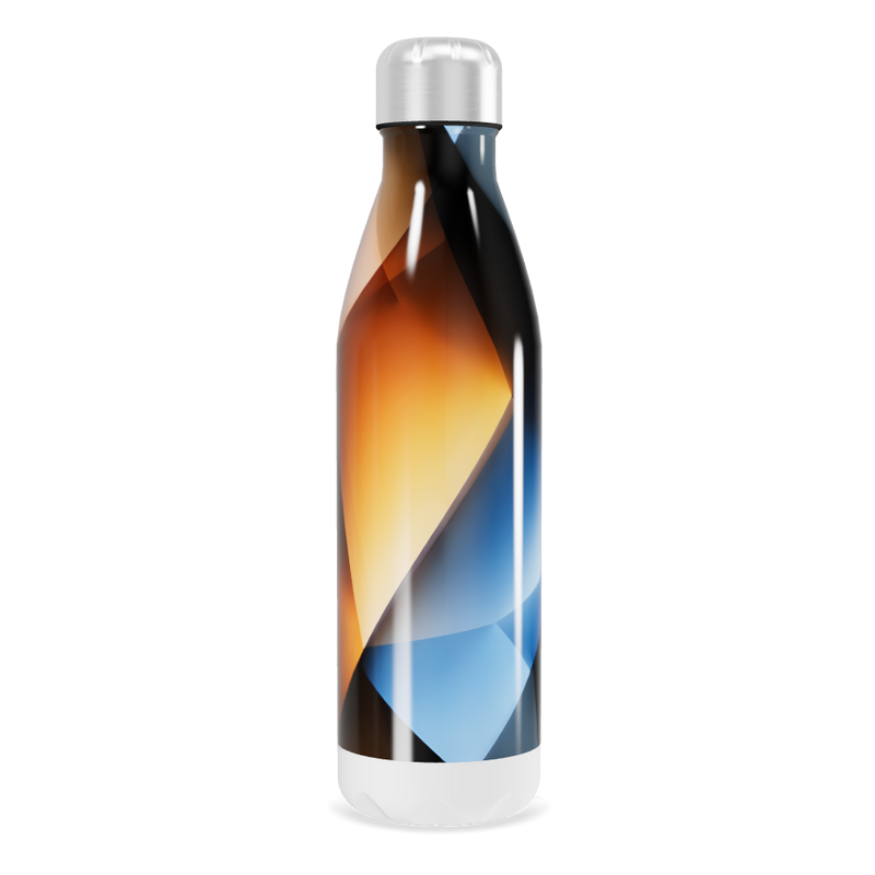 Garrafa Inox - Estampa Geométrica Colorida