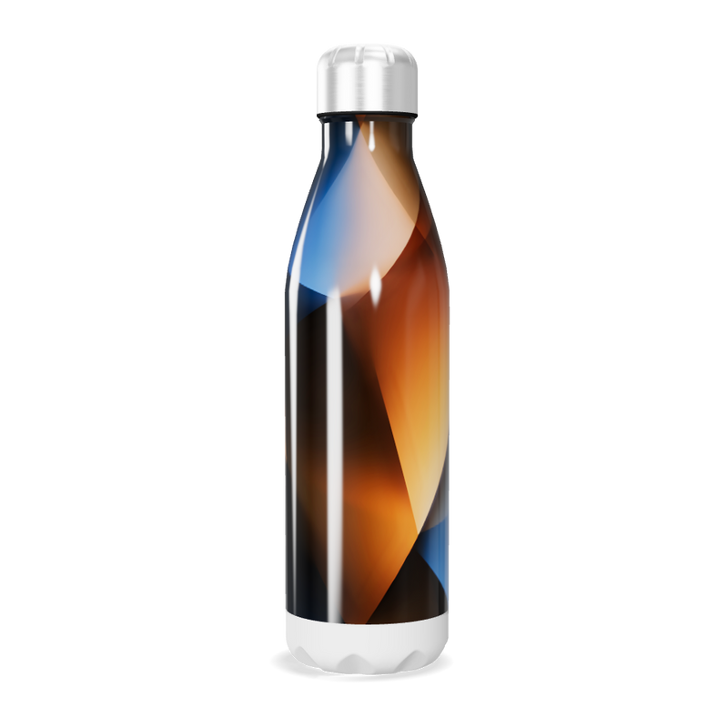 Garrafa Inox - Estampa Geométrica Colorida
