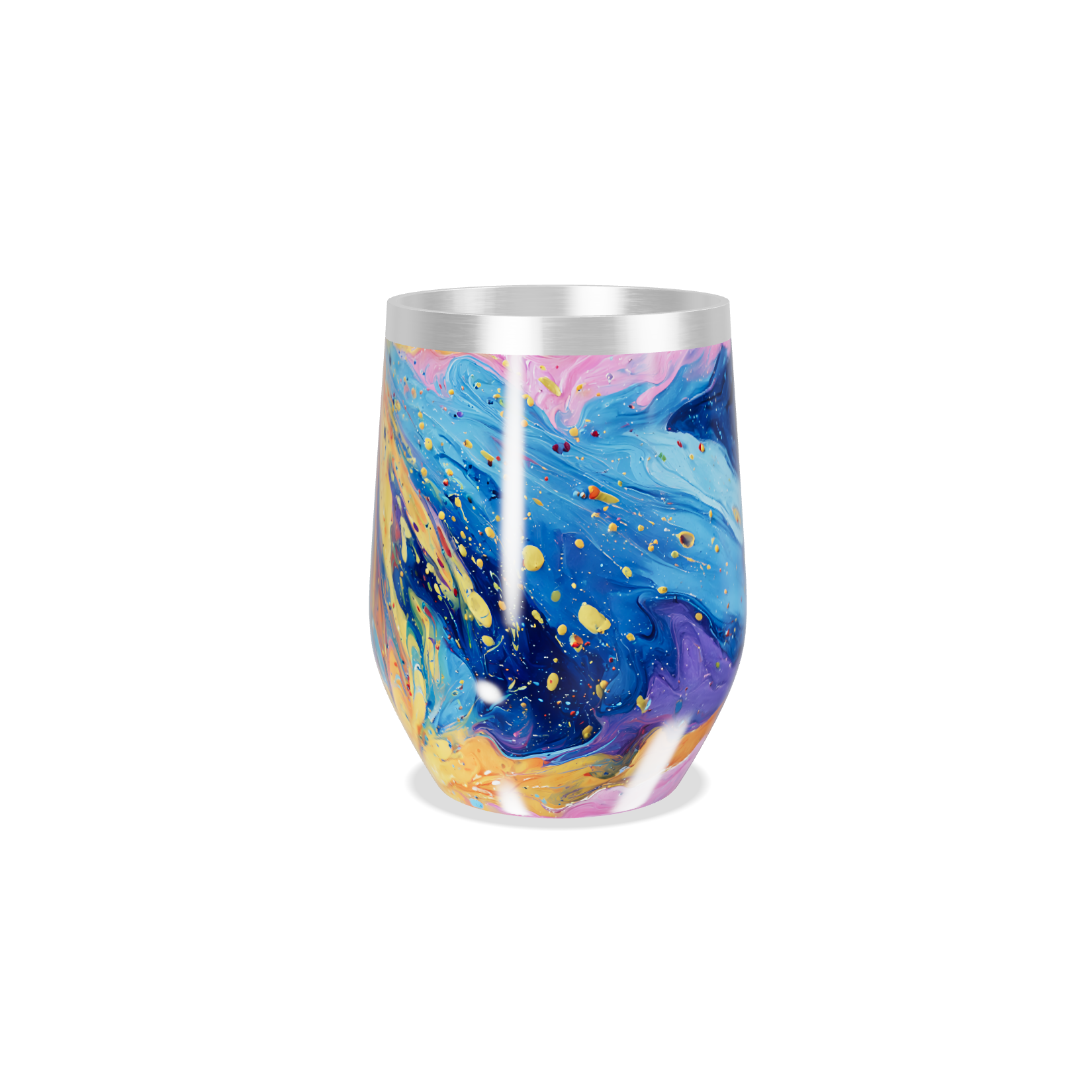 Copo Térmico Slim - Estampa Galáxia Colorida