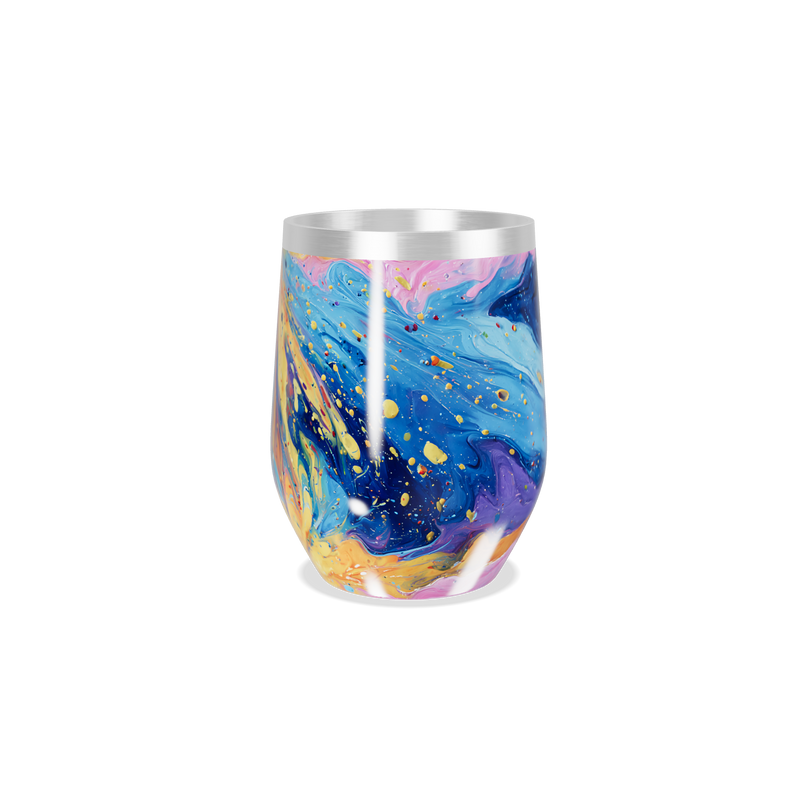 Copo Térmico Slim - Estampa Galáxia Colorida