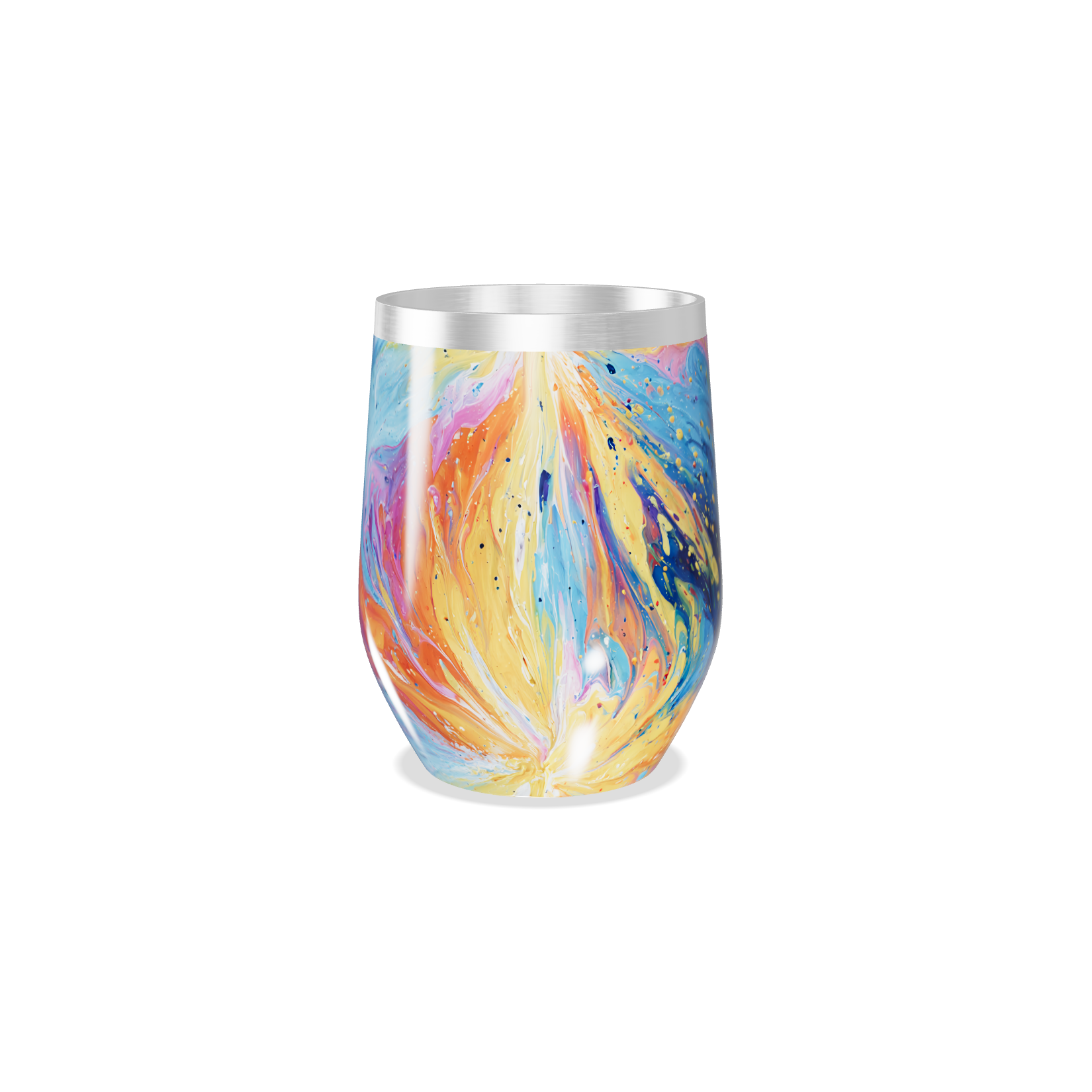 Copo Térmico Slim - Estampa Galáxia Colorida