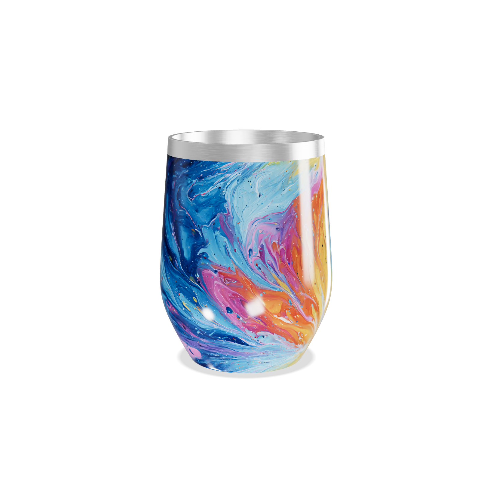 Copo Térmico Slim - Estampa Galáxia Colorida