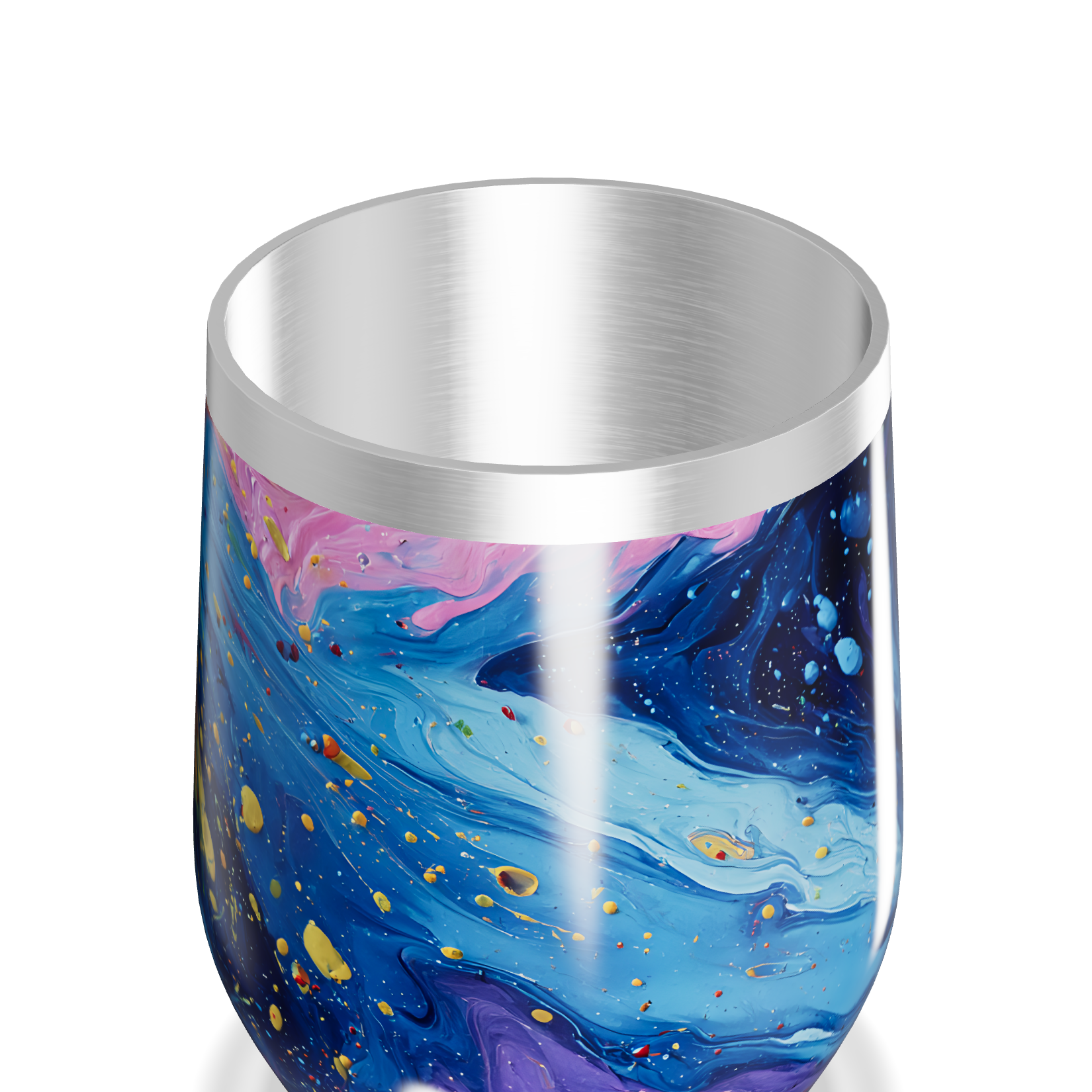 Copo Térmico Slim - Estampa Galáxia Colorida