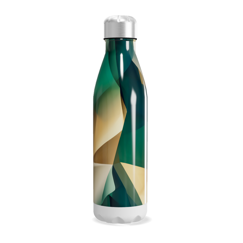 Garrafa Inox - Estampa Geométrica Colorida