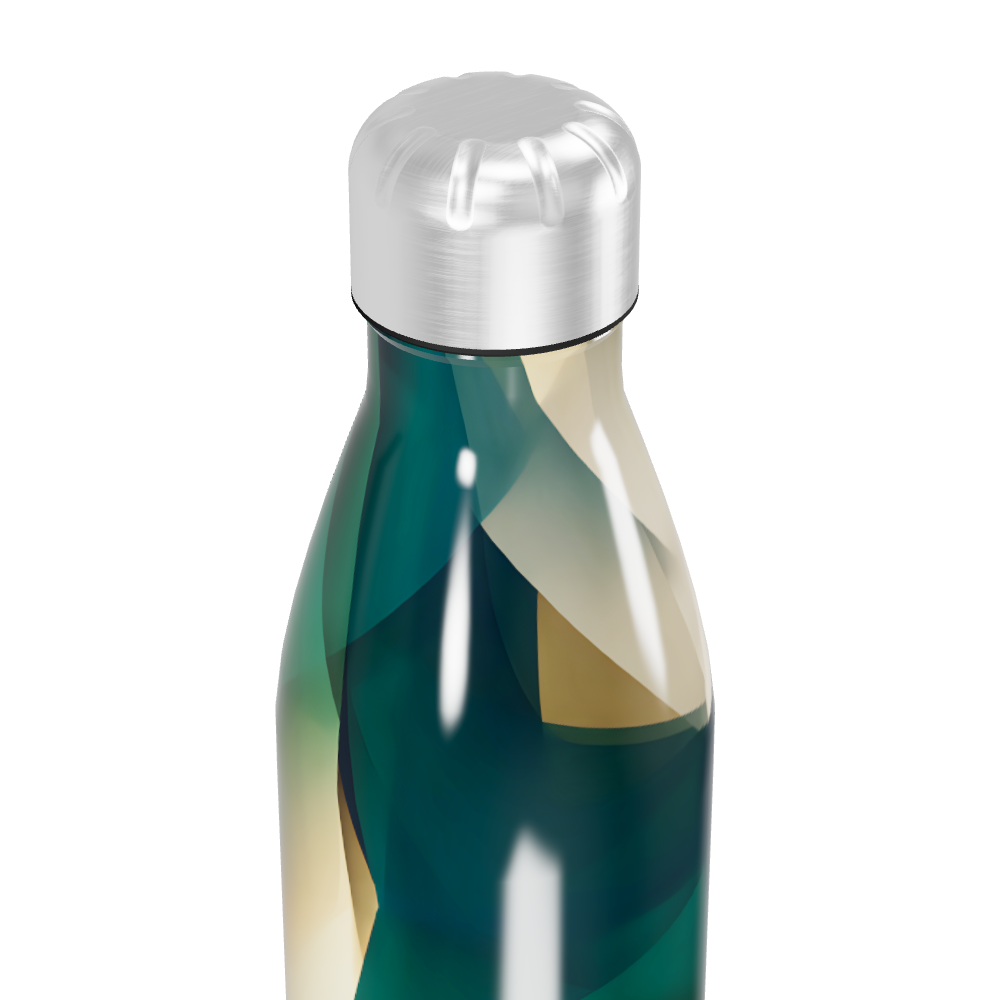 Garrafa Inox - Estampa Geométrica Colorida