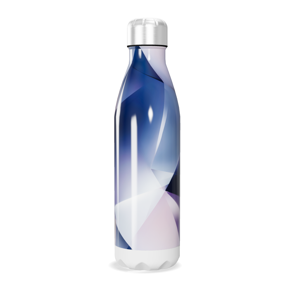 Garrafa Inox - Azul com Design Moderno