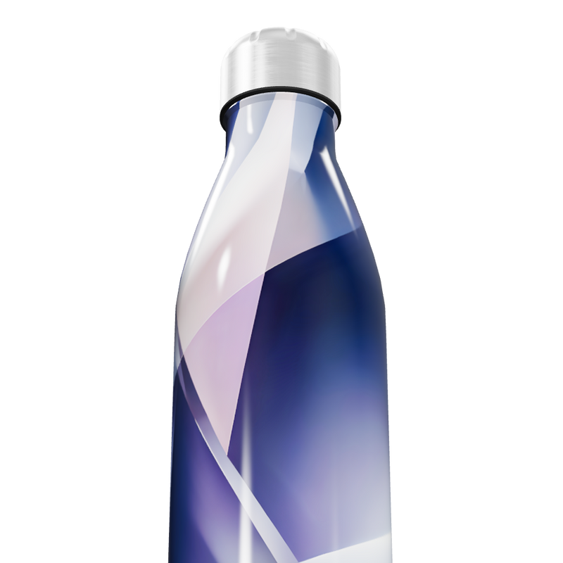 Garrafa Inox - Azul com Design Moderno