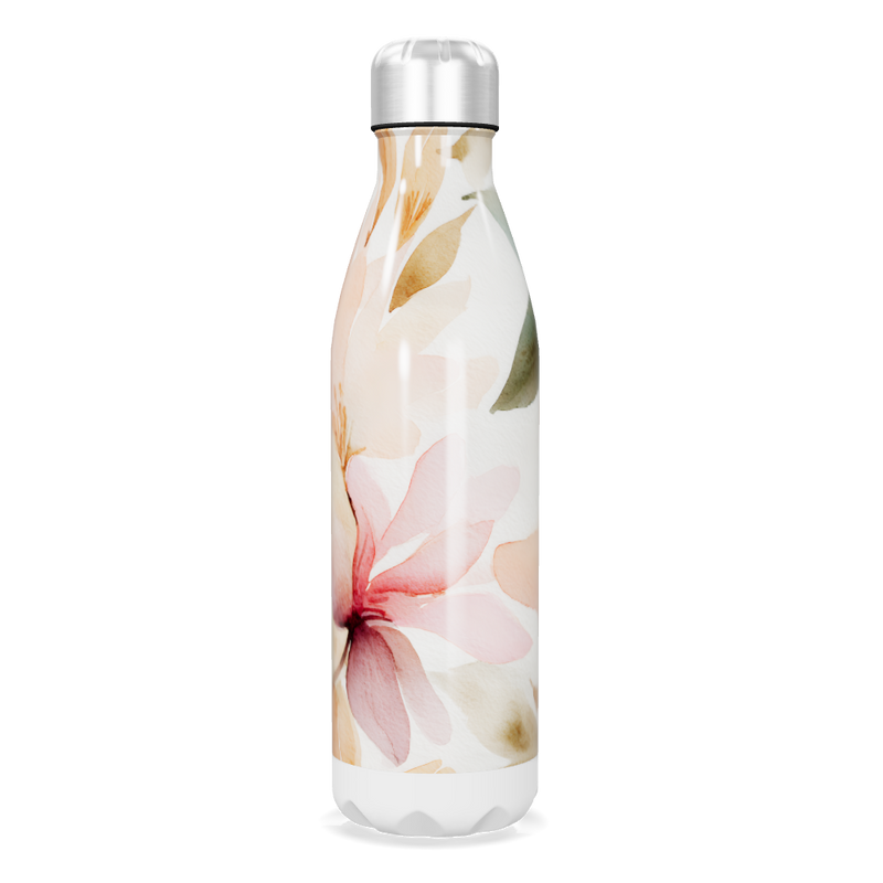 Garrafa Inox - Floral Branca 750ml