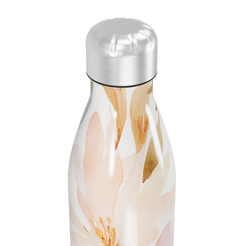 Garrafa Inox - Floral Branca 750ml