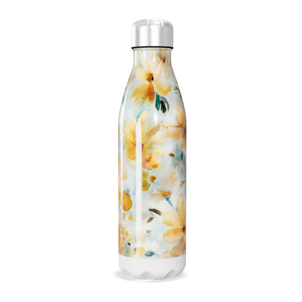 Garrafa Inox Flores - Estampa Floral Colorida