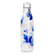 Garrafa Inox Flores Azul Branca