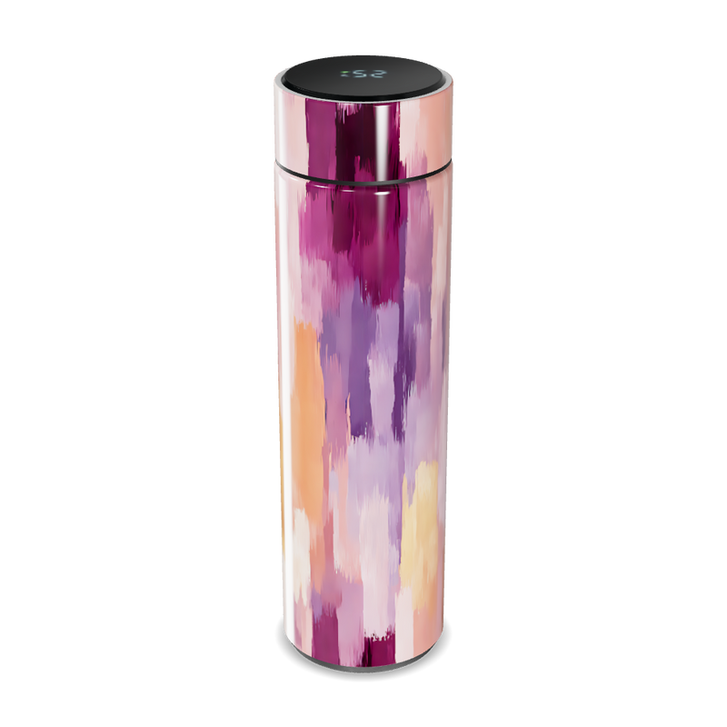 Garrafa Térmica Touch - Estampa Colorida Abstrata