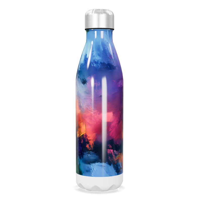 Garrafa Inox - Estampa Artística Colorida