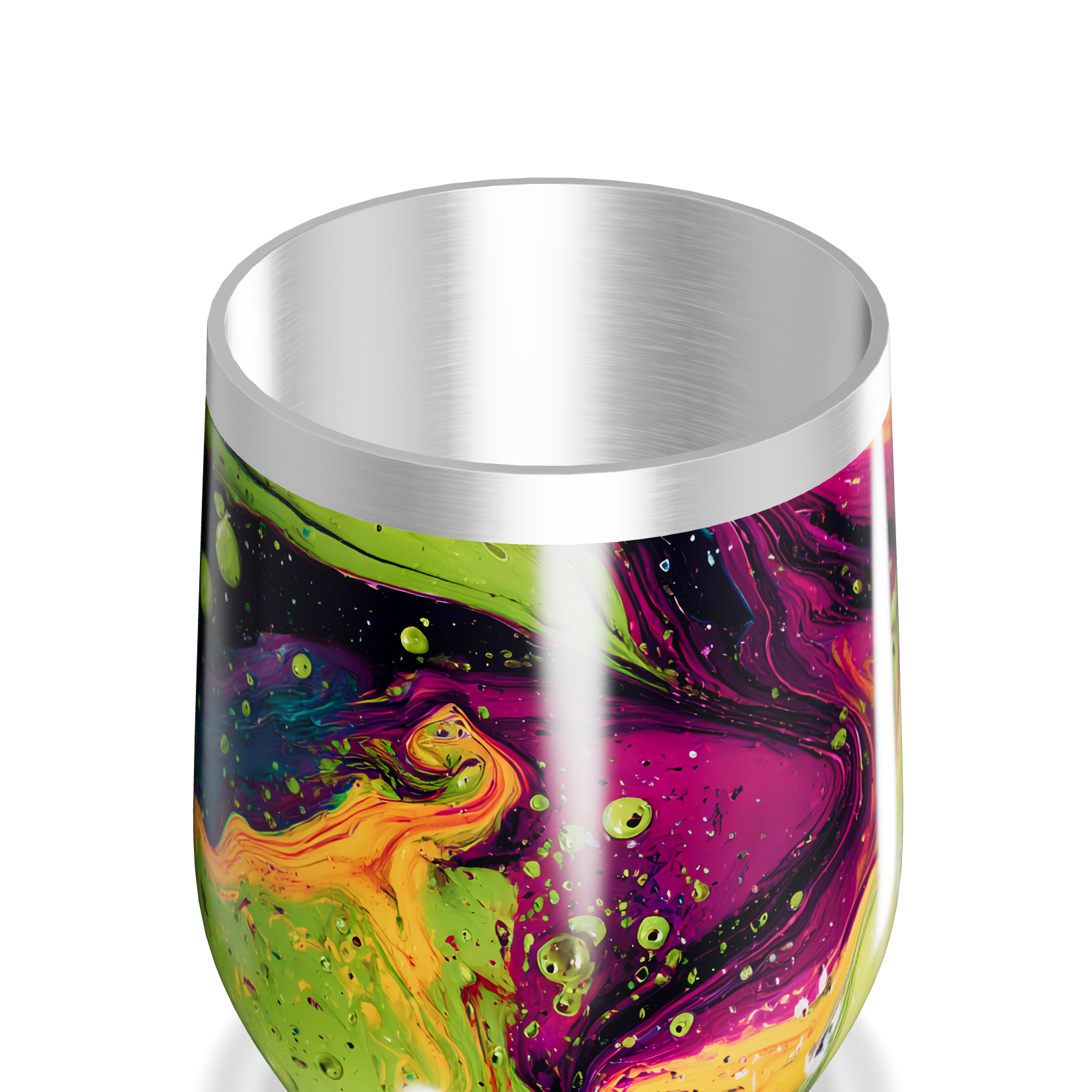 Copo Térmico Slim - Estampa Abstrata Colorida