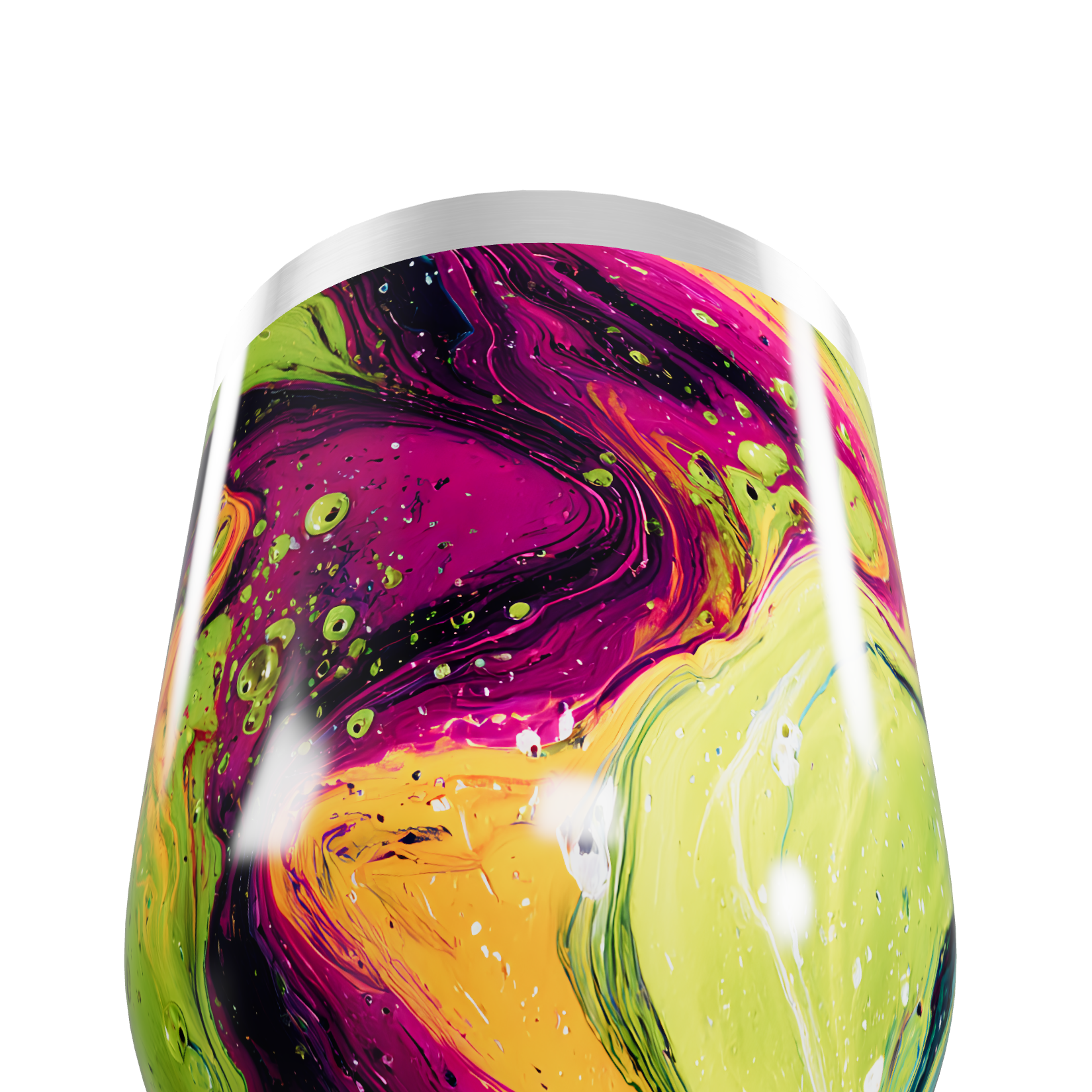 Copo Térmico Slim - Estampa Abstrata Colorida