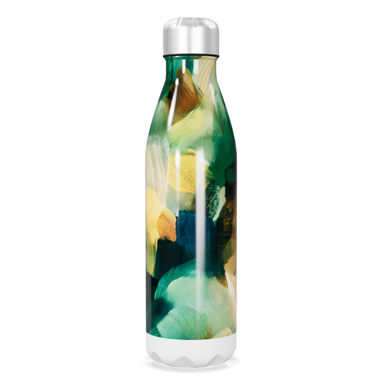 Garrafa Inox - Estampa Abstrata Multicolorida