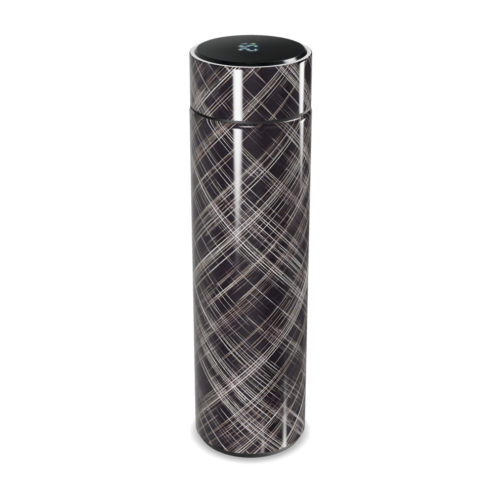 Garrafa Térmica Touch - Preta com Listras