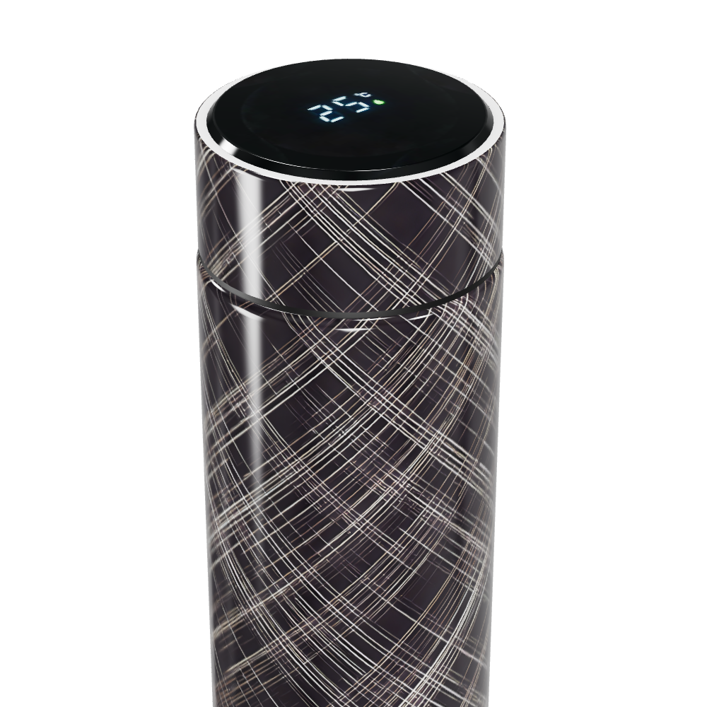 Garrafa Térmica Touch - Preta com Listras