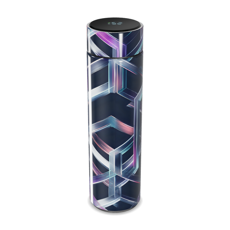 Garrafa Térmica Touch - Estampa Geométrica Colorida