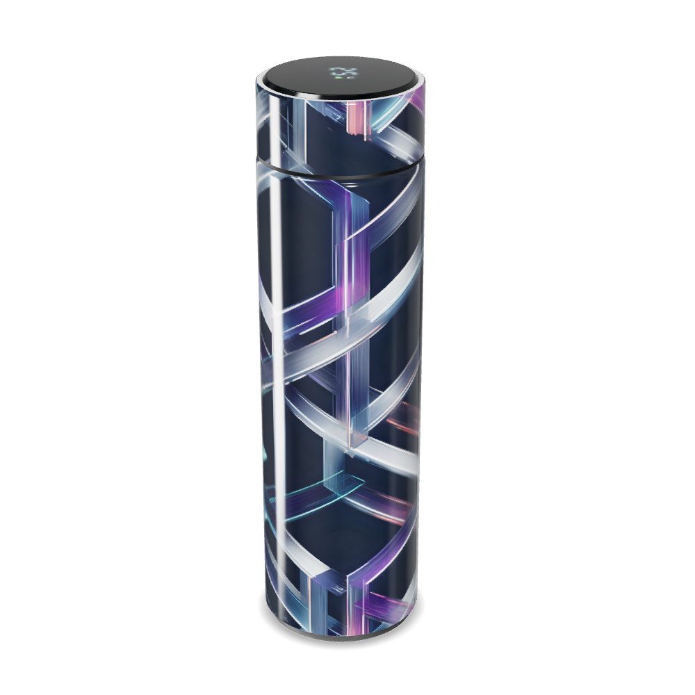 Garrafa Térmica Touch - Estampa Geométrica Colorida