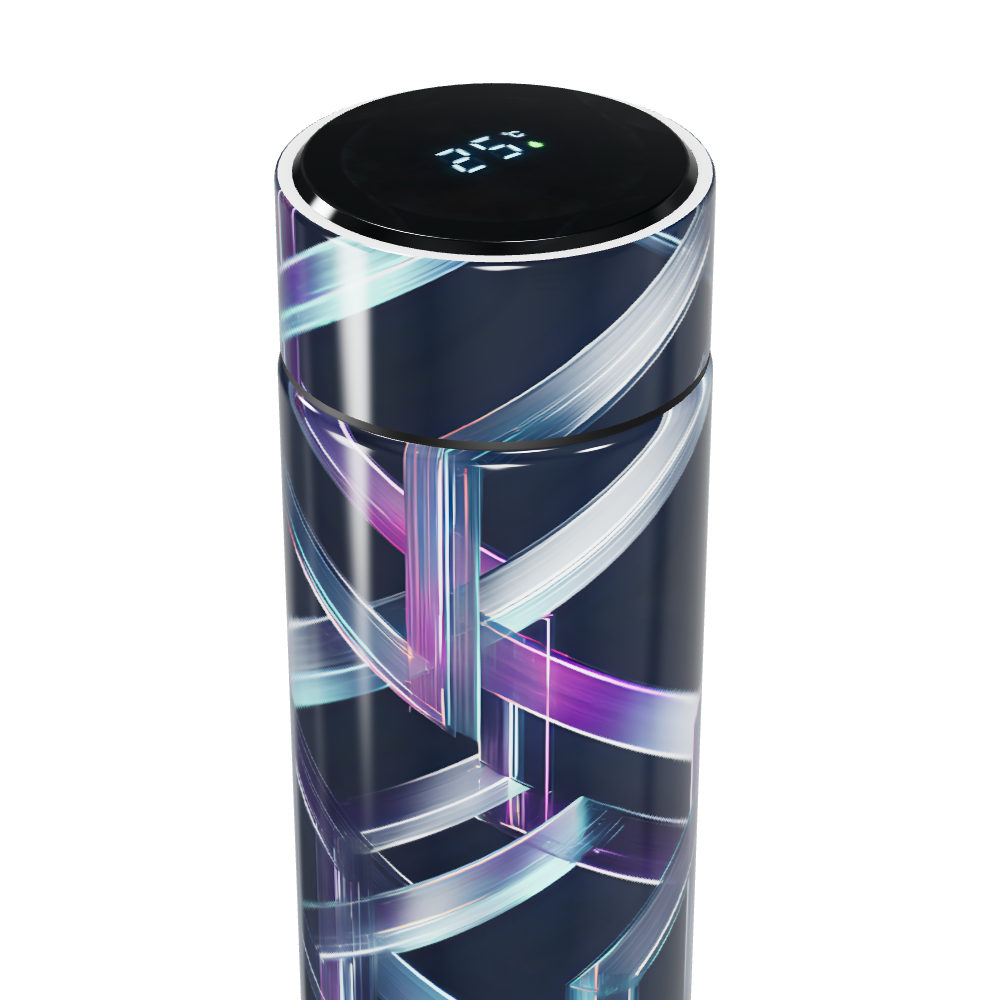 Garrafa Térmica Touch - Estampa Geométrica Colorida