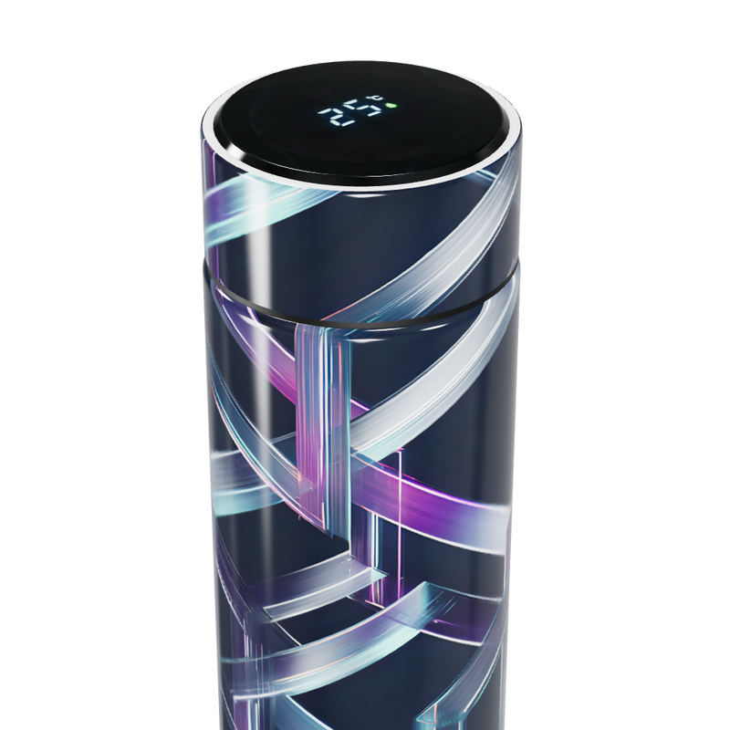 Garrafa Térmica Touch - Estampa Geométrica Colorida