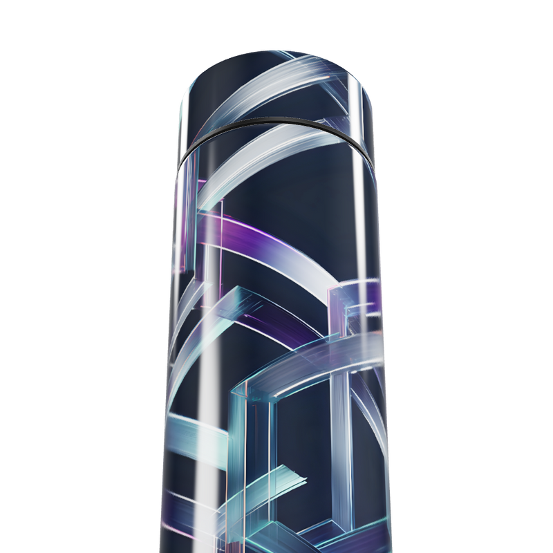 Garrafa Térmica Touch - Estampa Geométrica Colorida