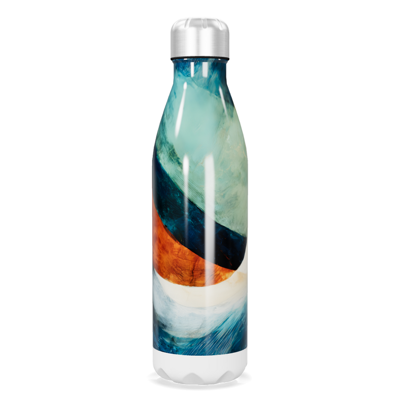 Garrafa Inox - Estampa Abstrata Colorida