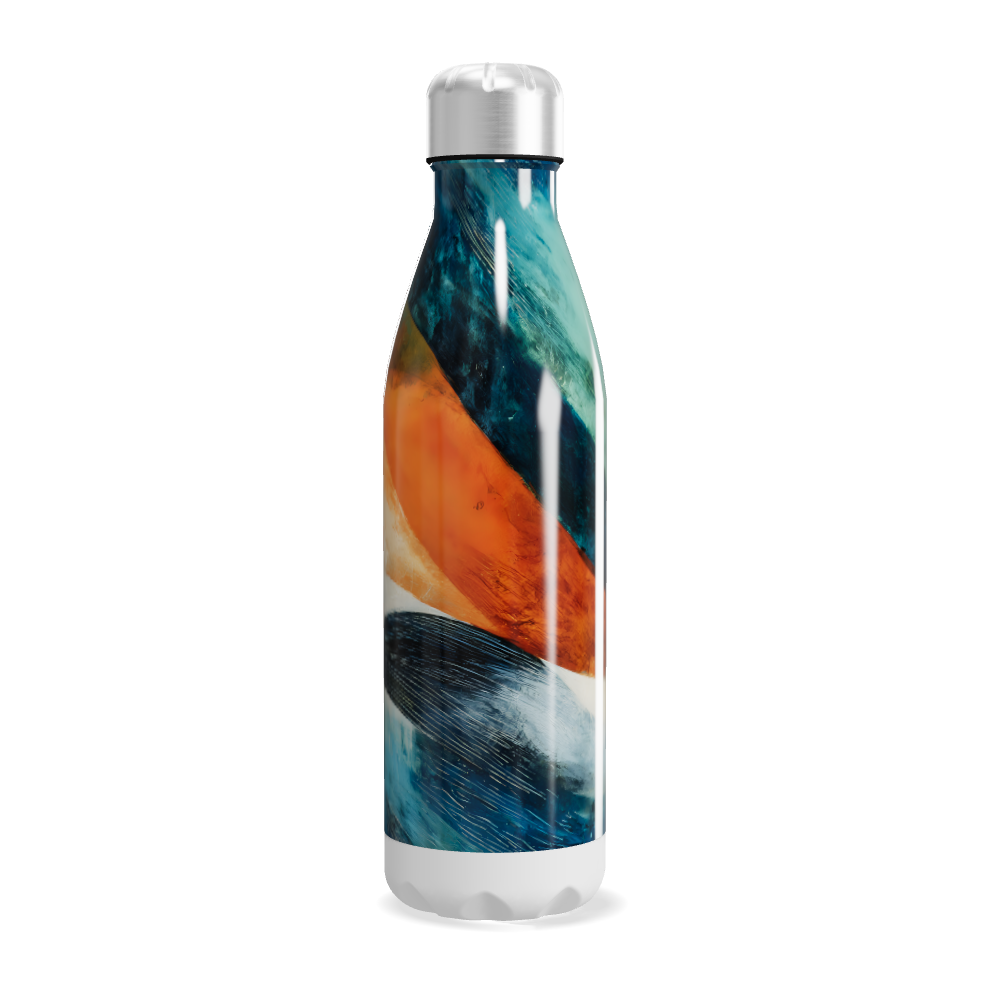 Garrafa Inox - Estampa Abstrata Colorida