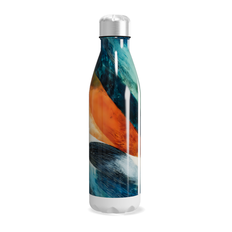 Garrafa Inox - Estampa Abstrata Colorida