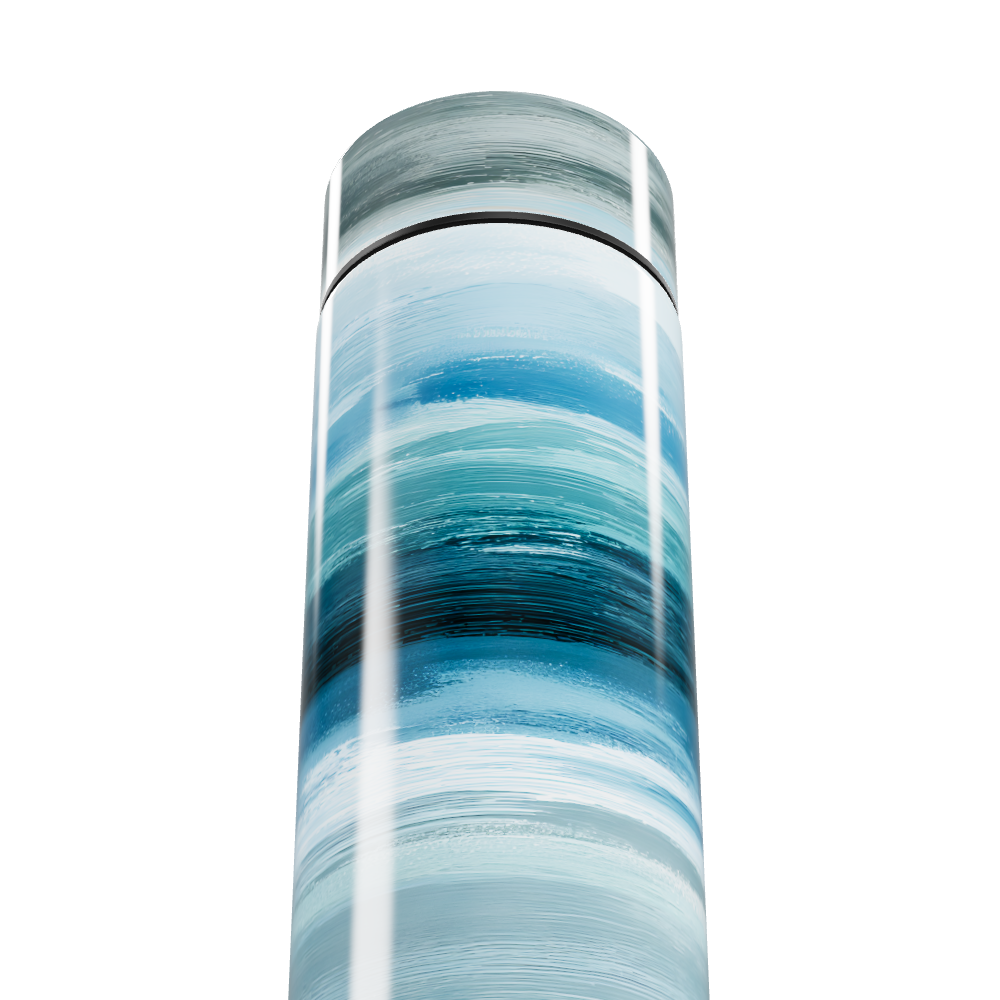 Garrafa Térmica Touch - Estampa Azul Vidro