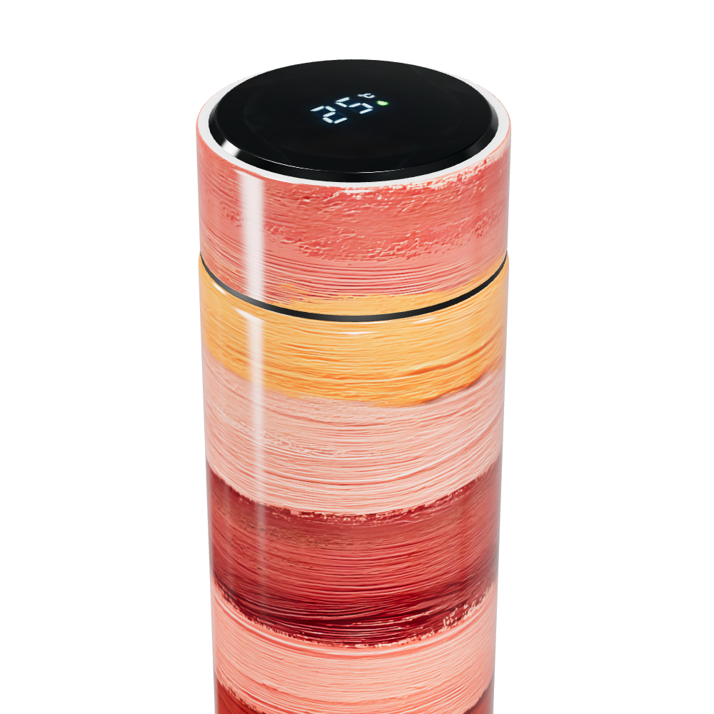 Garrafa Térmica Touch - Listras Coloridas