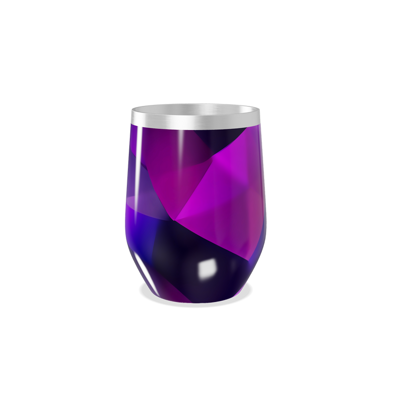Copo Térmico Slim - Roxo Geométrico Inox