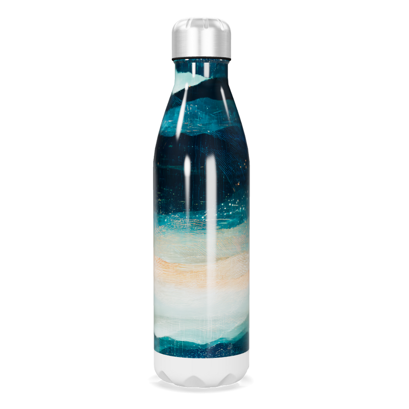 Garrafa Inox - Azul Estampada