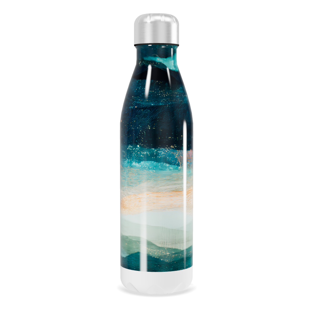 Garrafa Inox - Azul Estampada