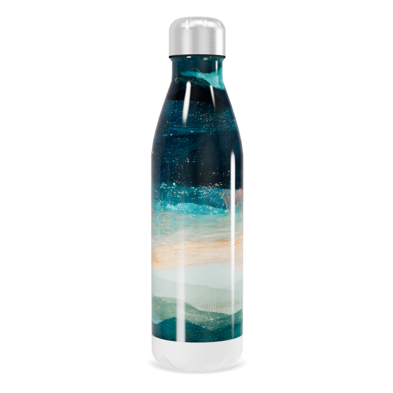 Garrafa Inox - Azul Estampada