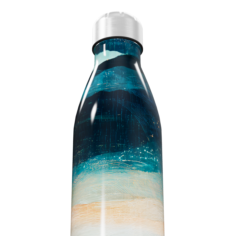 Garrafa Inox - Azul Estampada