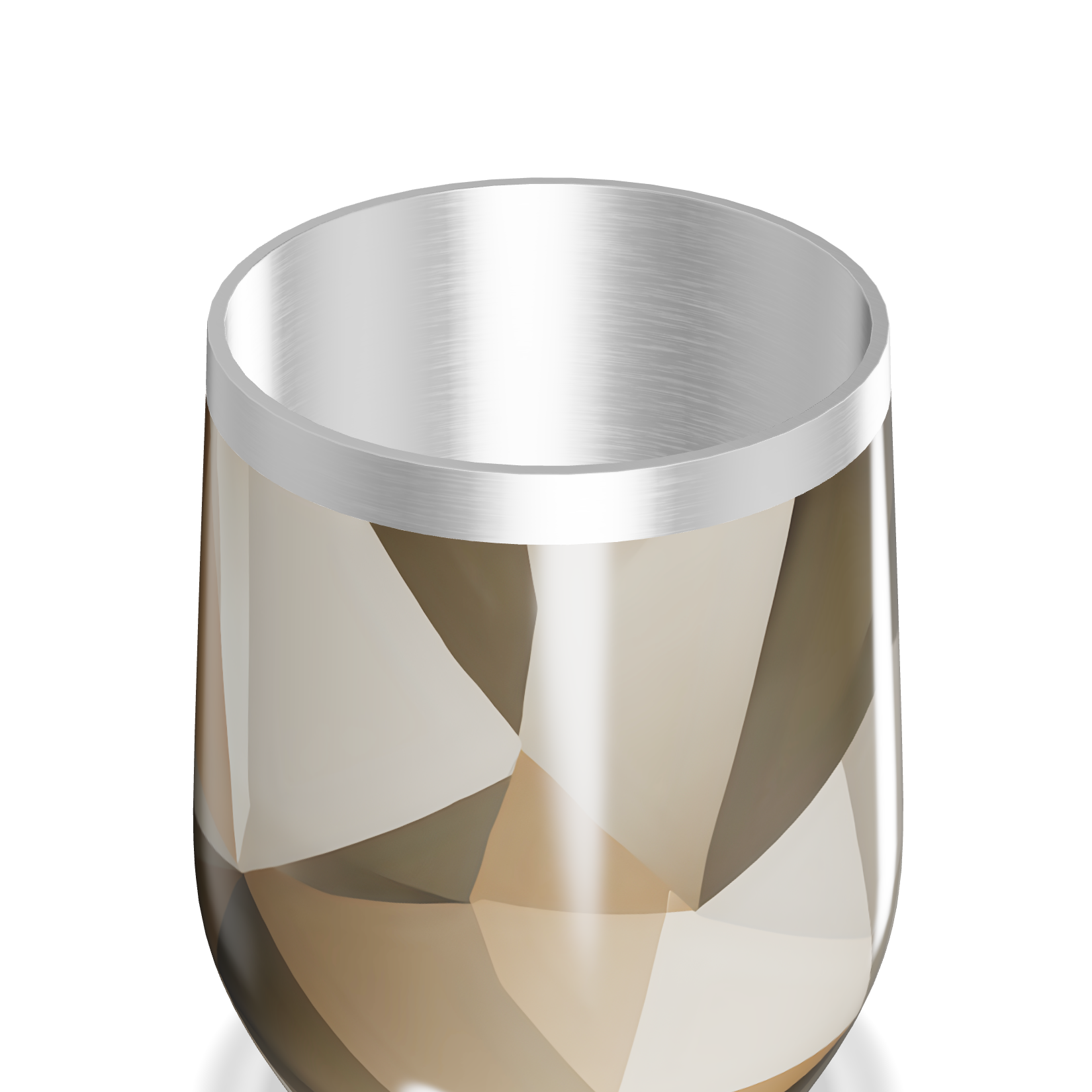 Copo Térmico Slim - Geométrico Marrom Inox