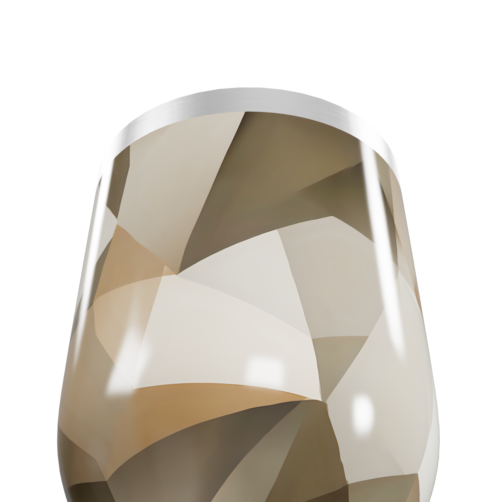 Copo Térmico Slim - Geométrico Marrom Inox