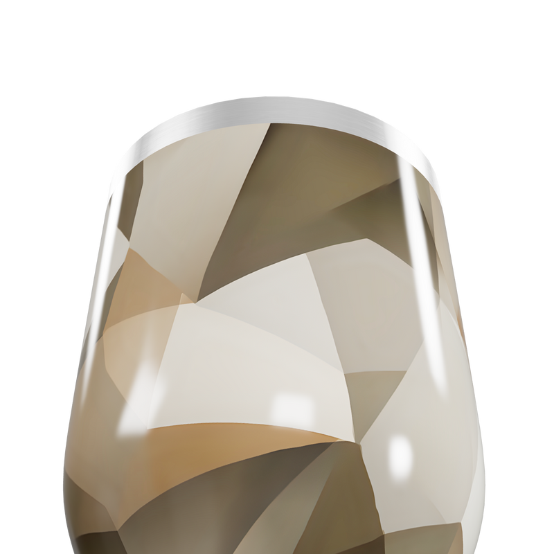 Copo Térmico Slim - Geométrico Marrom Inox