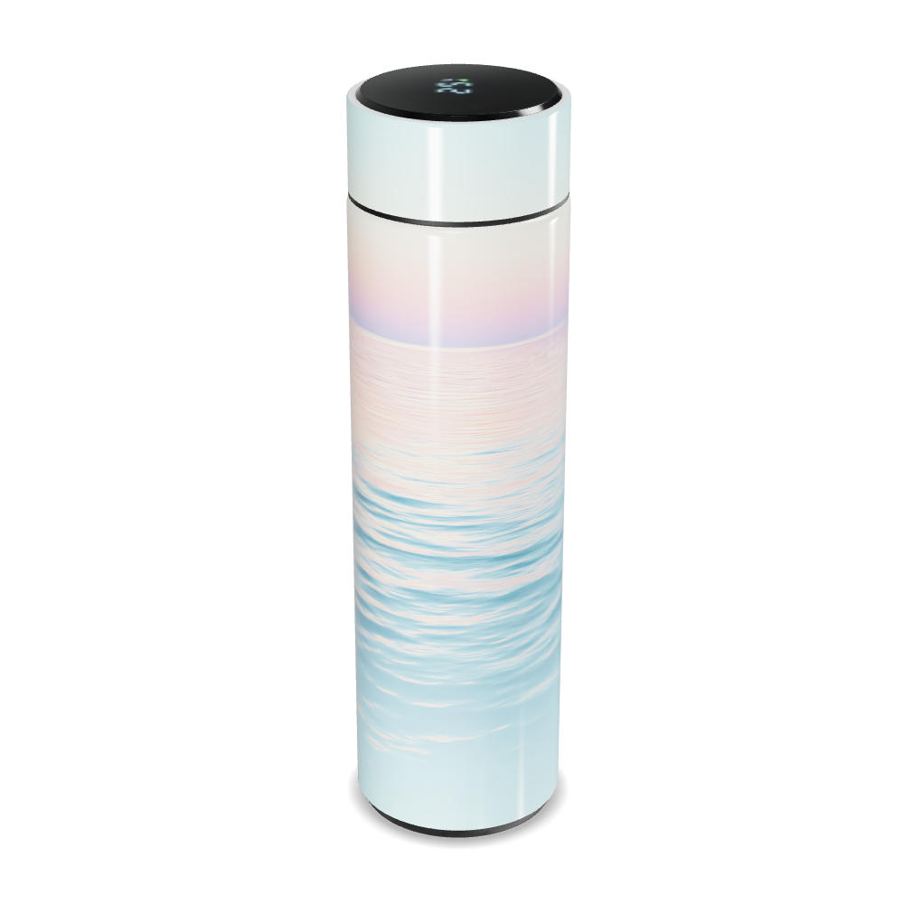 Garrafa Térmica Touch - Estampa Oceano Pastel