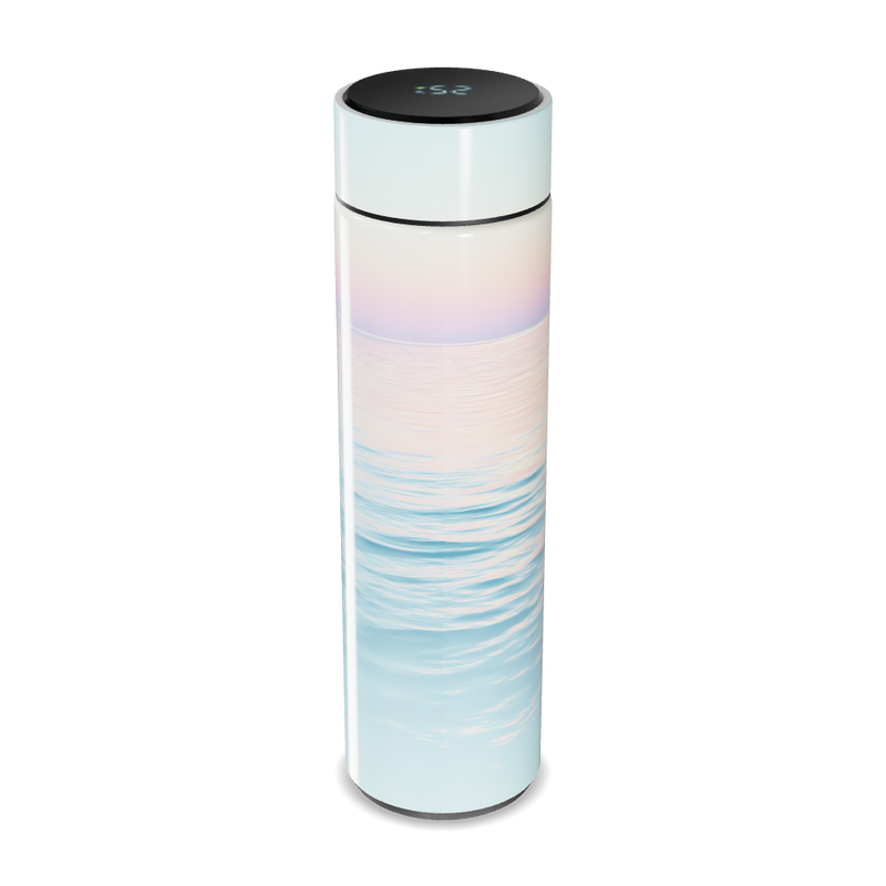 Garrafa Térmica Touch - Estampa Oceano Pastel